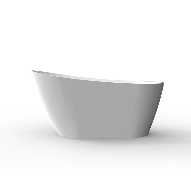 59" x 31" Freestanding Soaking Acrylic Bathtub