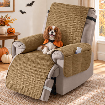 Housse de canapé inclinable en velours imperméable Wildee