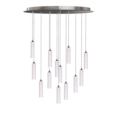 Luminaire suspendu cylindrique à DEL 13 lumières Ardrie