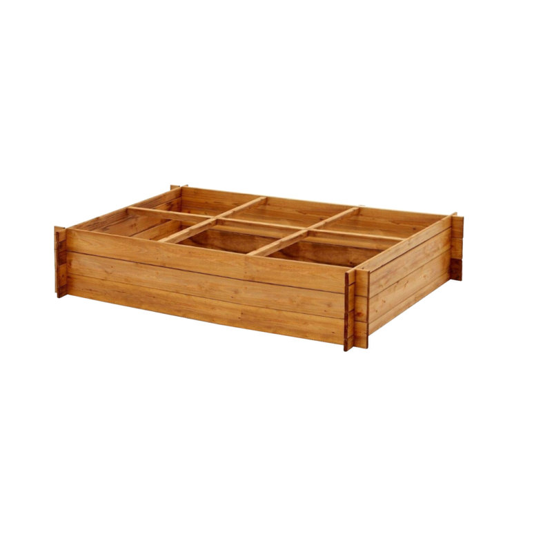 Tierra Garden 119 Gallon Capacity Rectangular On-Ground Raised Bed 79"Wx39.5"Lx11"D Ekon Collection