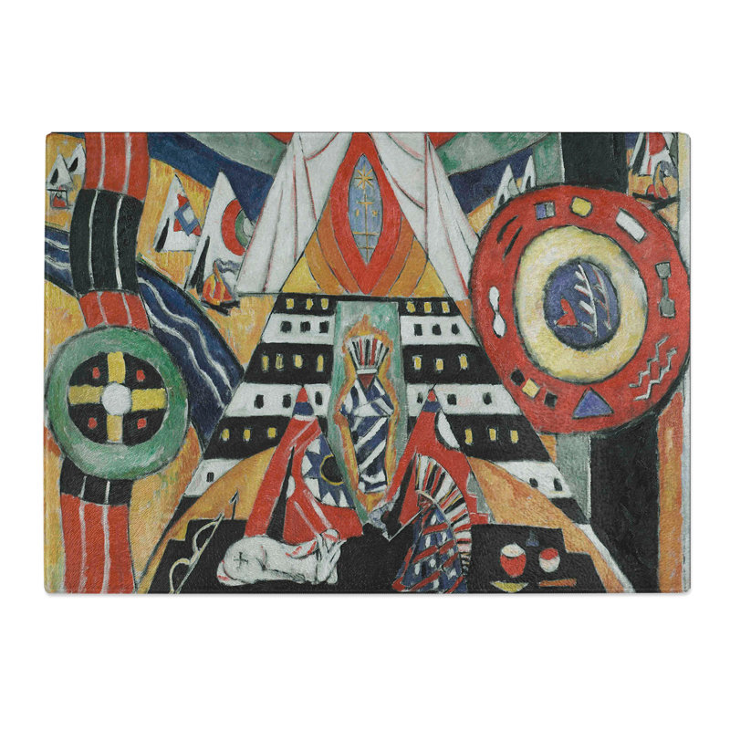 Indian Composition by Marsden Hartley Chopping Board, 0.4cm H x 28.5cm W x 39cm L
