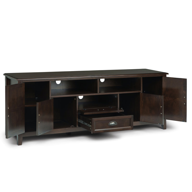 Meuble télé 72 po, Marron foncé
