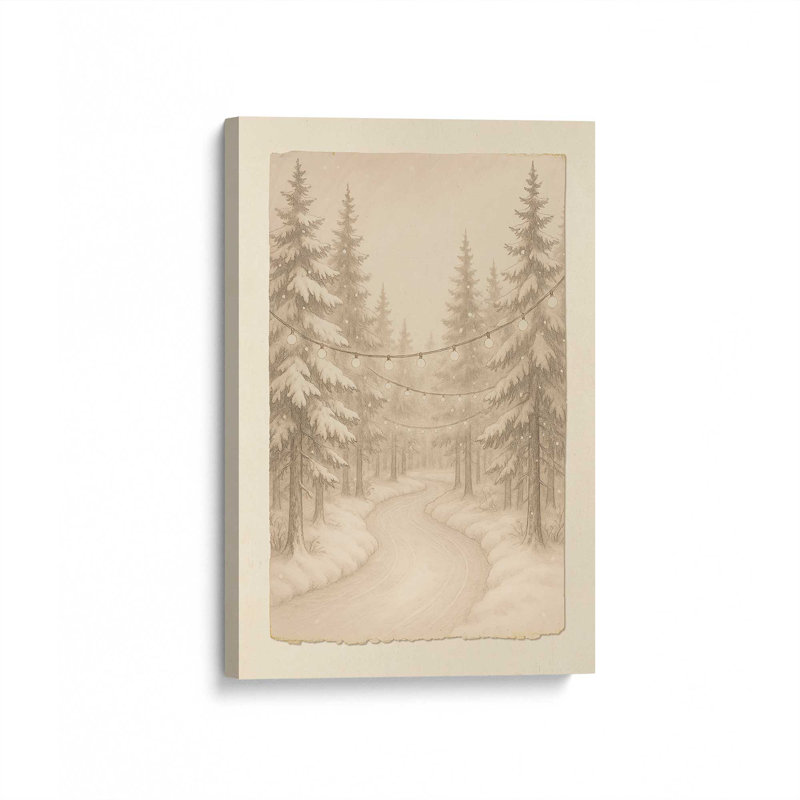 Impression sur toile Twilight Pathway, H 30 po x l 20 po, Toile tendue avec châssis