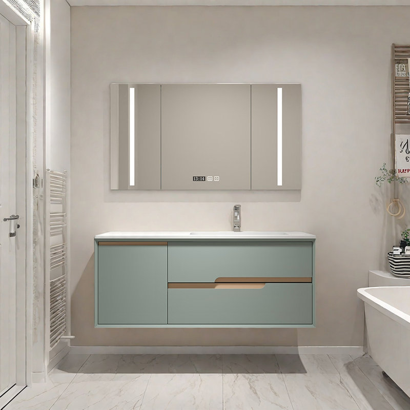 Nordic style simple bathroom cabinet, 51"