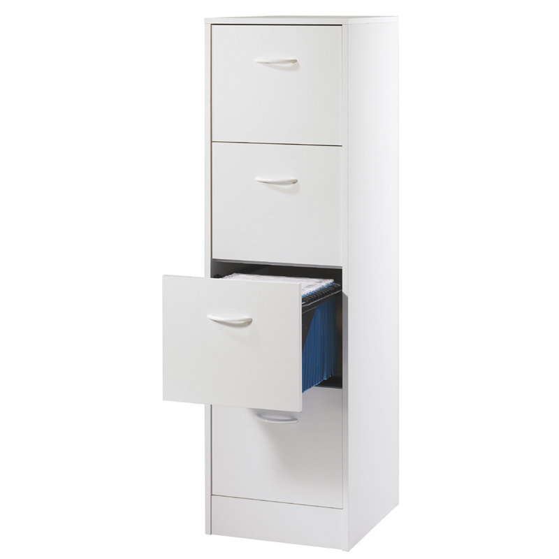 Caulkins 41.4cm Wide 4 -Drawer File Cabinet, White