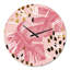 Horloge murale colorée Monstera On Rough Brush Strokes I-60327859-60398617