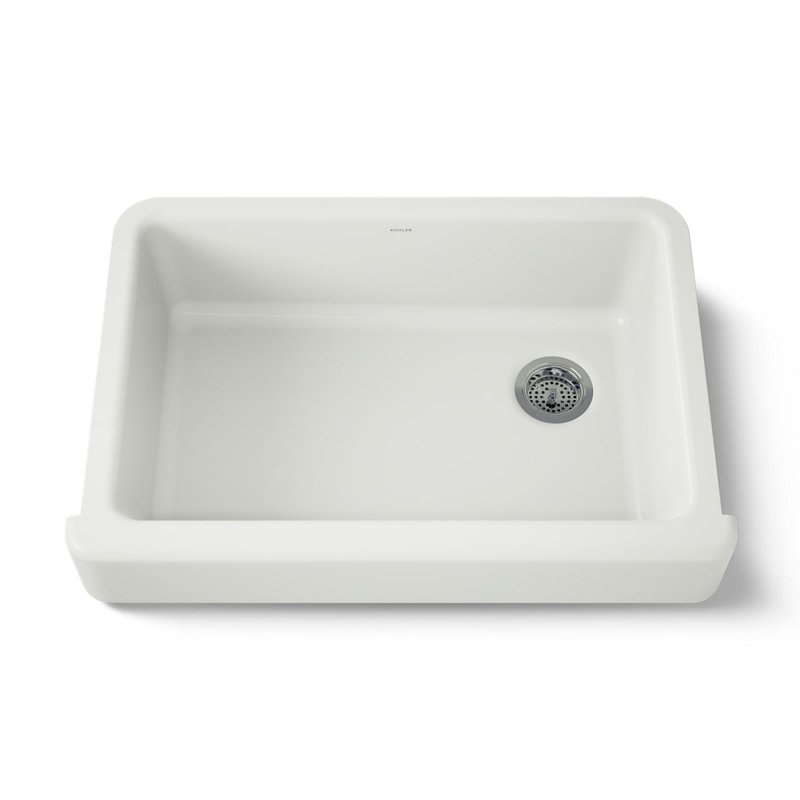 Whitehaven Self-Trimming 32-1/2" L x 21-9/16" W x 9-5/8" Under-Mount Single-Bowl Sink with Short Apron, Dune
