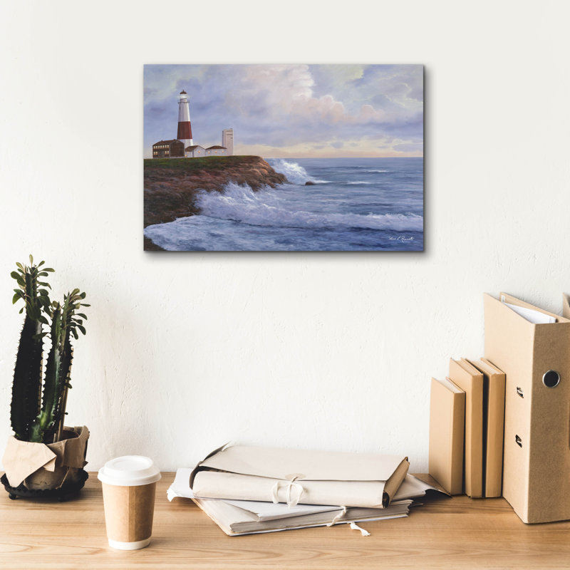 «Phare de Montauk» par Diane Romanello, H 12 po x l 18 po x P 0,75 po