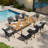 8- Person Rectangular Outdoor Dining Set With Umbrella Hole-1662744539