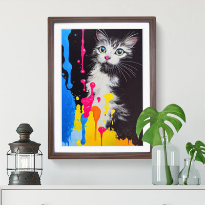 Cat In No.3 - Single Picture Frame Painting