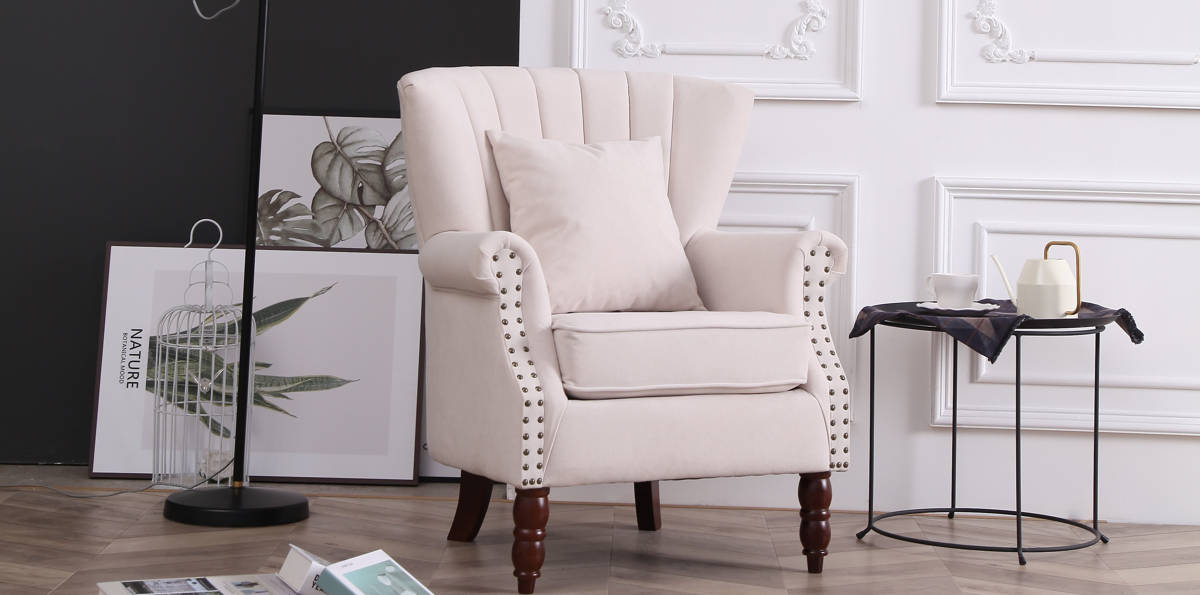 Johnathan 29'' Wide Velvet Wingback Chair