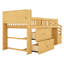 Lit mezzanine bas en bois avec escalier-1560739811