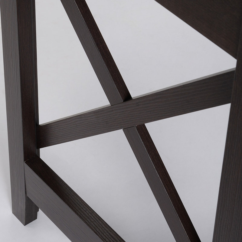 Bureau à domicile en L brun de 57 po - Design moderne et cadre d'ordinateur pour bureau large