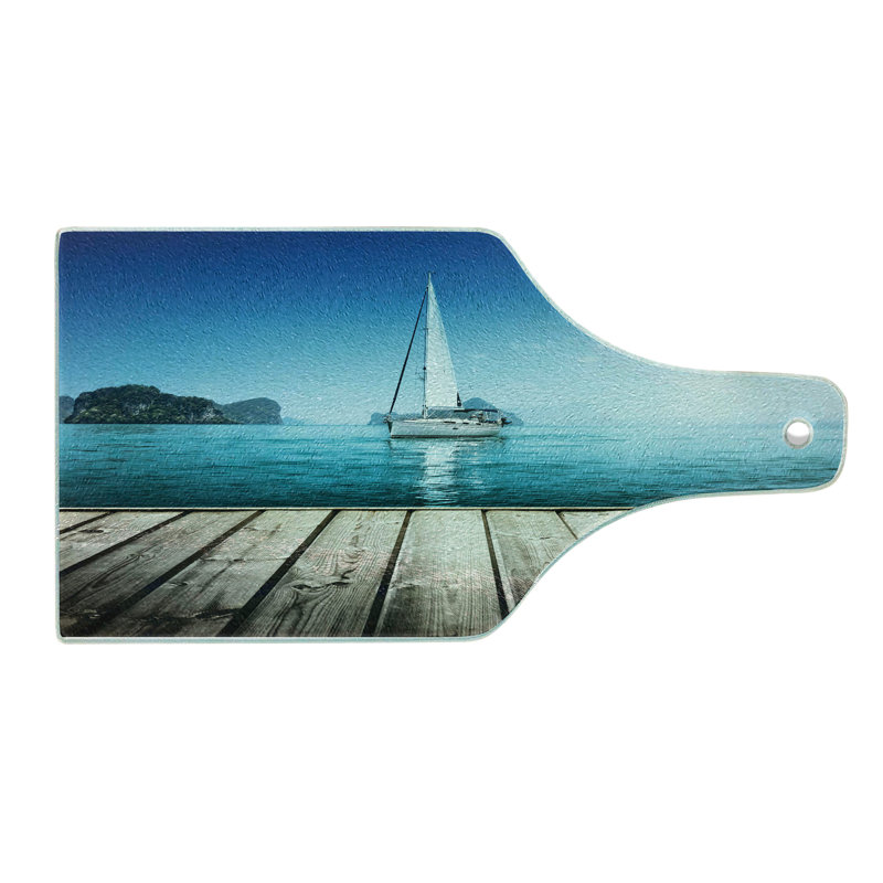 Planche à découper en verre trempé Ambesonne