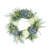 Blue and White Hydrangea Wreath with Heather and Berries