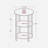 Mauch Round End Table with 3-Tier Storage Shelves-592846696