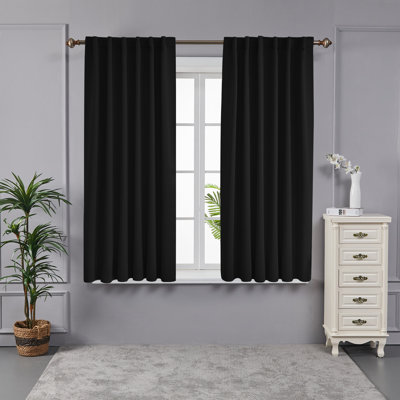 Taburao Back Tab Room Darkening Curtain Pair