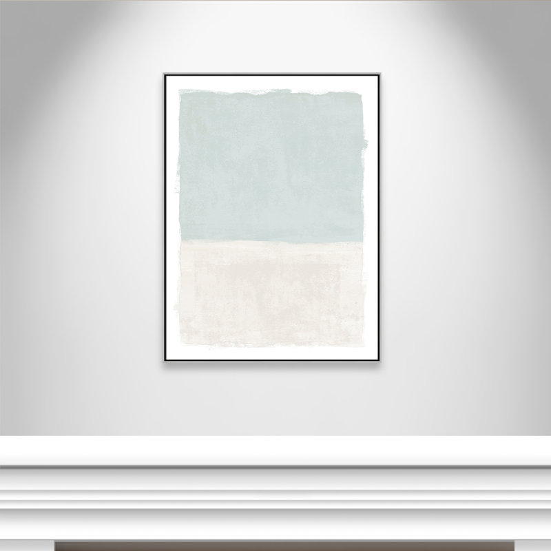 Ocean Tides I Print by Natalie Carpentieri, 37.5'' W x 49.5'' H, Silver Floater