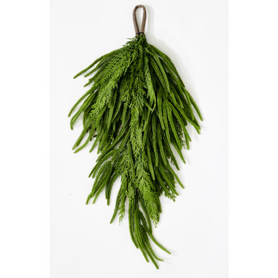 31" Artificial Christmas Spruce Cedar Teardrop Swag