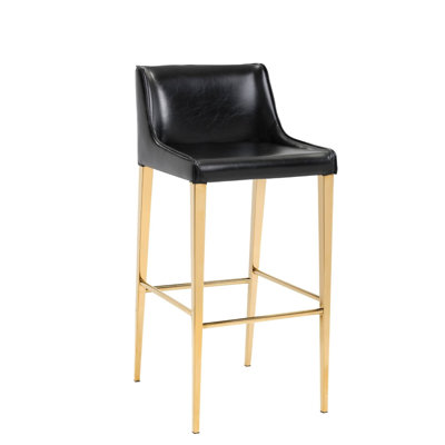 Tabouret de comptoir noir Xalo