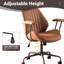 Chaise de travail ergonomique en suède avec accoudoirs rembourrés Viola-133387154