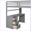 Lit mezzanine moderne avec tiroirs, bureau et garde-robe-999865465-999865446