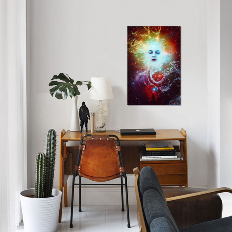 «Conscience», impression sur toile, H 12 po x l 8 po x P 0,75 po, Toile tendue, Pas de tapis