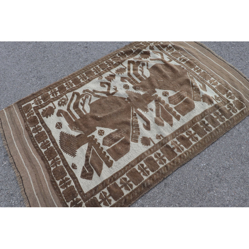Tapis turc brun Anatolian