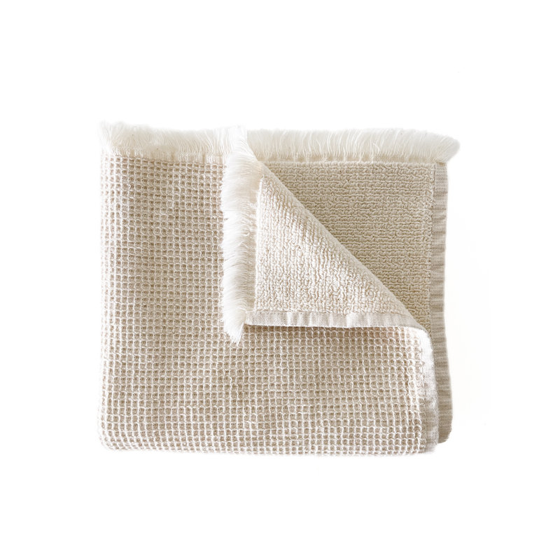 Ensemble de débarbouillettes 100% coton 2 pièces, Beige