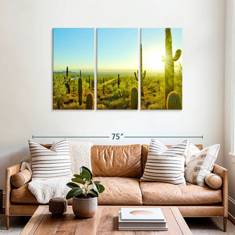 Harnek Sunny Arizona Cactus, 36" H x 57" W