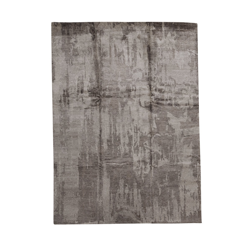 Abstract Area Rug in Copper