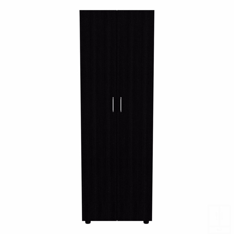 Armoire Armoire H 70,8 ", deux tablettes, tringle, armoire double porte
