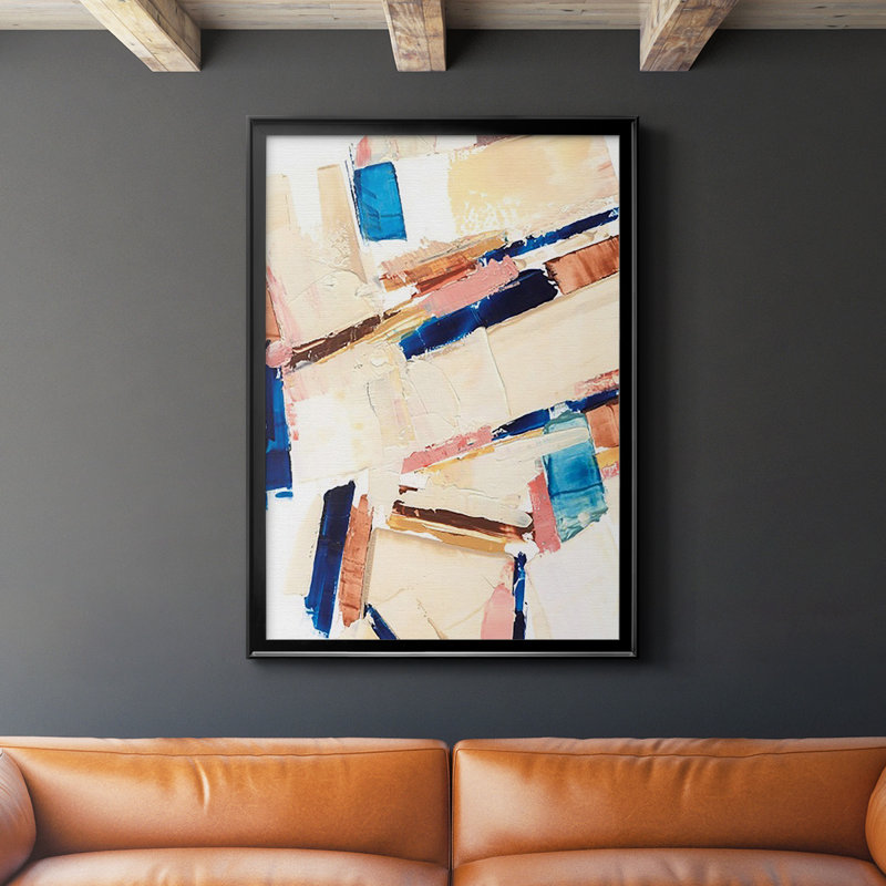 «Pivot Point II», reproduction encadrée de qualité supérieure - prête à être accrochée, H 42,5 po x l 30,5 po x P 1 po, Noir
