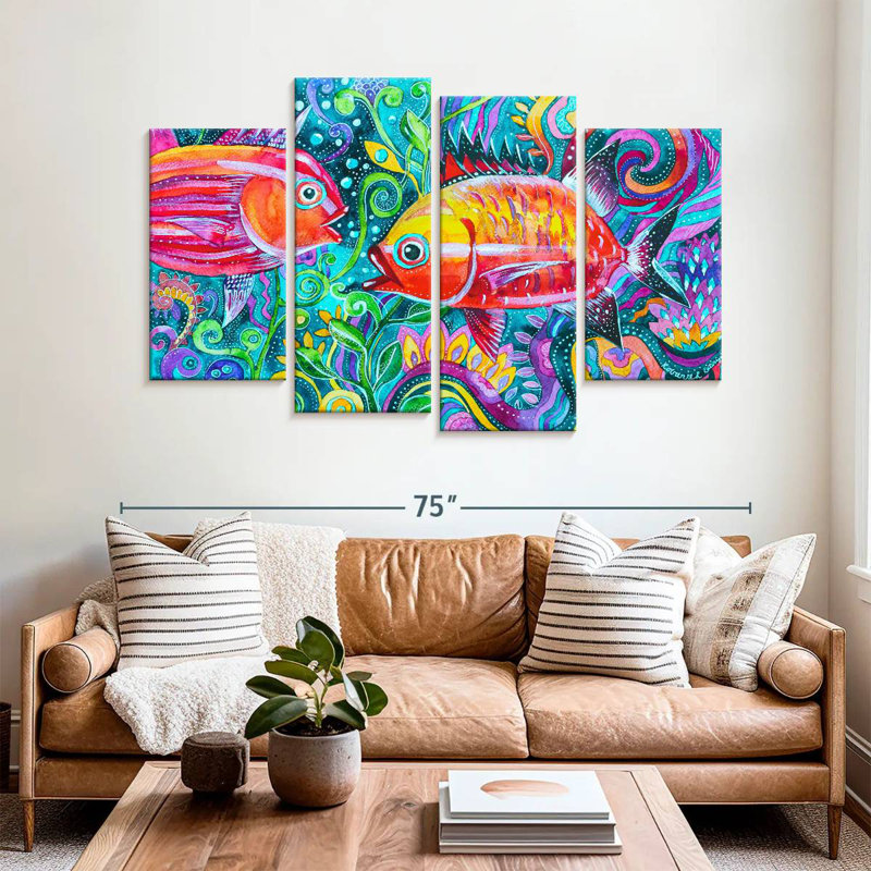Brampt Underwater Fish, 42" H x 68" W