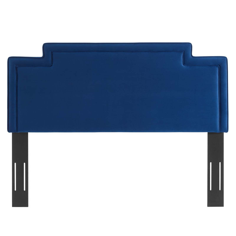 Modway Transfix Performance Velvet Headboard, Navy, King/California King