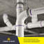 4 in. x 4 in. x 2 in. PVC DWV 1/4 Bend 90° Elbow with Low Heel Inlet, Hub Plumbing Fitting for Drain, (15 Pack)