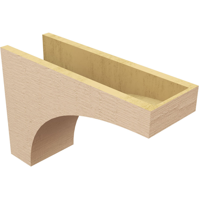 Bois de cèdre brut StockportThane Corbel, apprêté brun clair Stockport, H 14 po x l 7 po x P 21 po