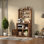 Étagère Bakers avec armoire de rangement, support pour micro-ondes avec prises de courant