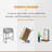 Upholstered Counter Stool With Metal Frame-60020230