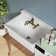 30" W x 20" D High Back Wall Mount Utility Sink White Fireclay with 2 Faucet Hole