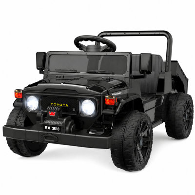24V Kids Ride-On Dump Truck, 400W Officially Licensed Toyota FJ45 with Remote
