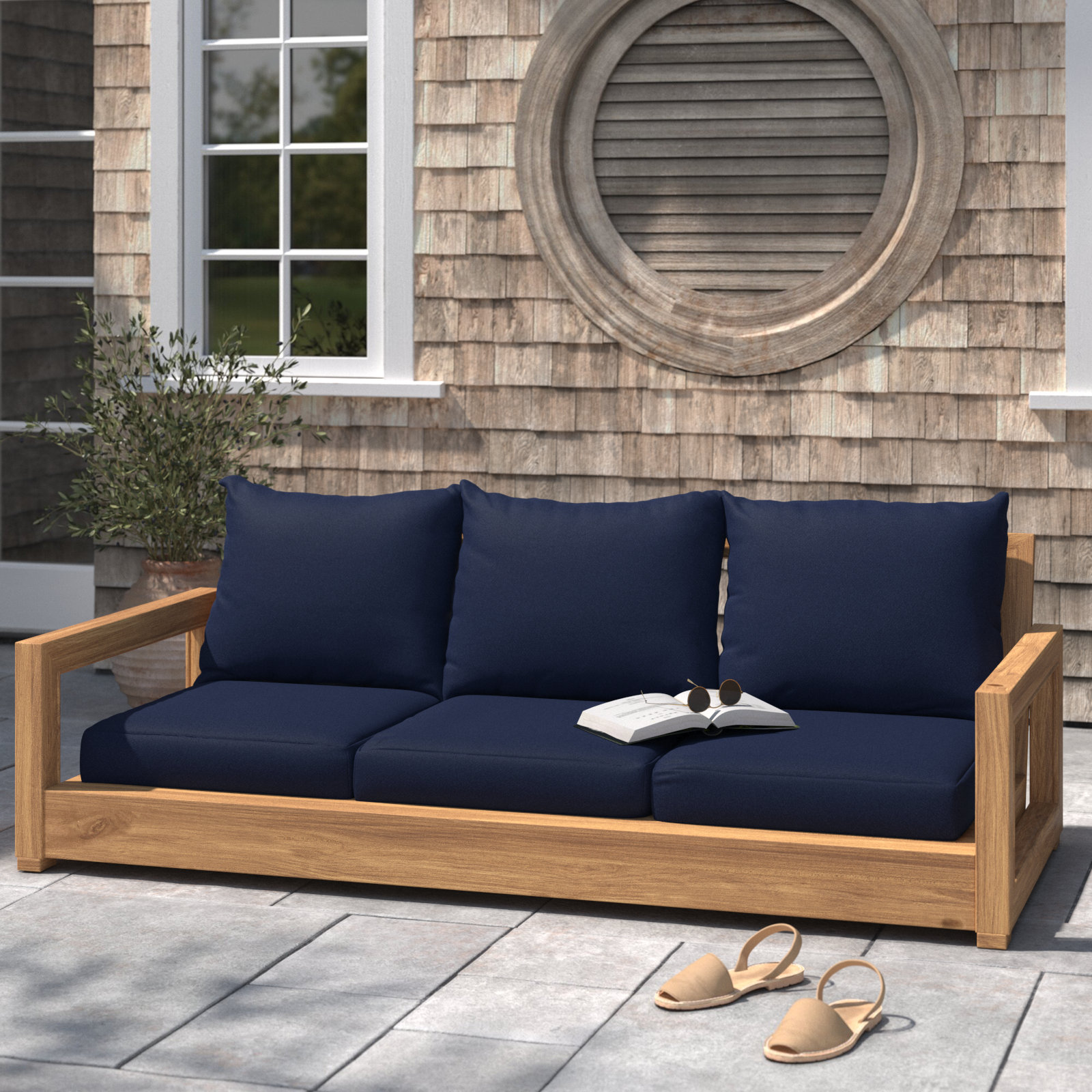 Ramblewood 23" Seat and Back Cushion, Navy