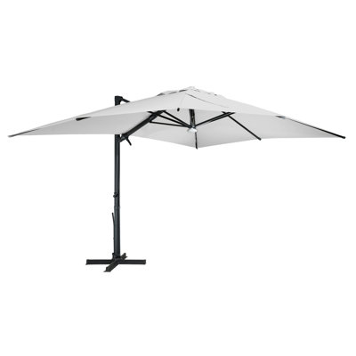 Mytchell 13' x 10' Rectangular Lighted Cantilever Umbrella with Bluetooth Speaker