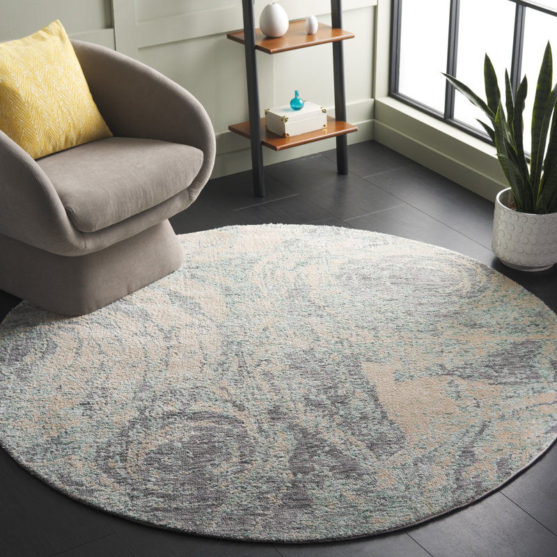 Tapis abstrait Choteau Performance Performance, Rond 6 pi