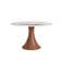 Rader Farmhouse Round Dining Table With Removable Lazy Susan Turntable For 6-8