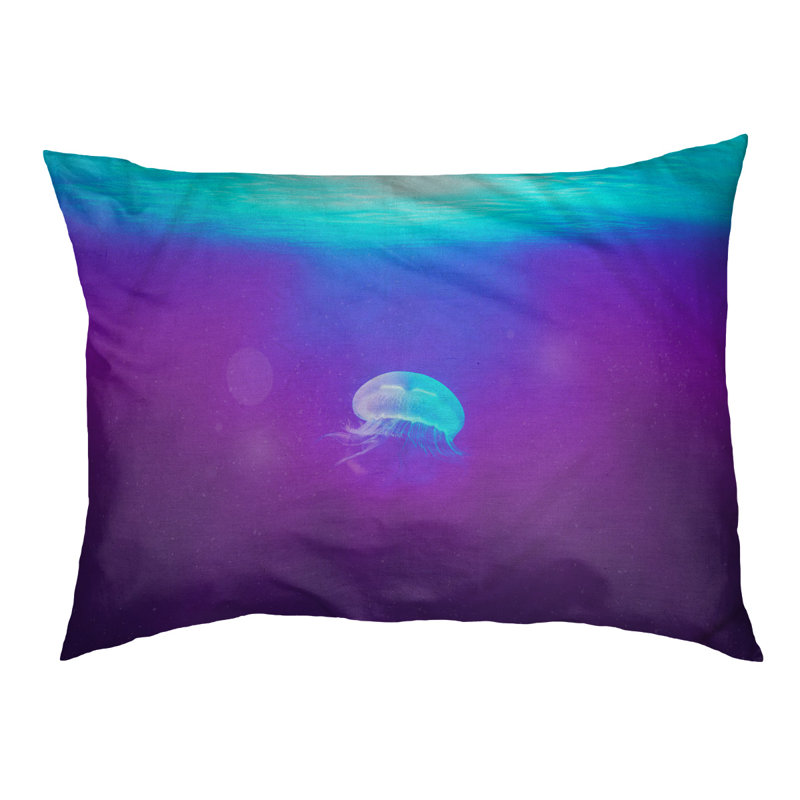 Coussin pour chien jellyfish Burien, Grand (H 14 po x l 42,5 po x P 32,5 po)