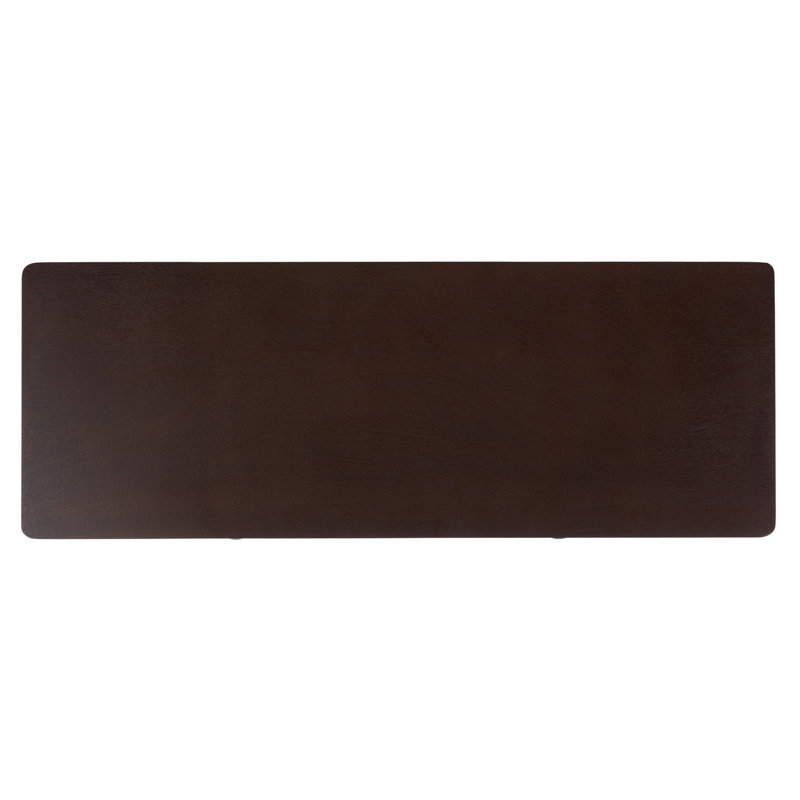 Console 2 tiroirs Bernice, Chocolat noir