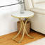 Petite table d'appoint avec structure en métal