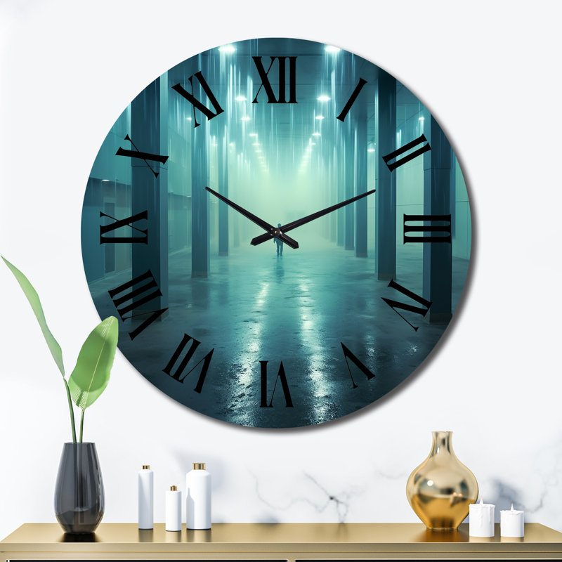 Wondering Through The Blue Woods Wall Clock, Extra Large