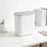 Petite poubelle suspendue avec couvercle en acier inoxydable, bac à compost sans odeur, poubelle peu encombrante pour armoire, sous évier, véhicule récréatif, salle de bain